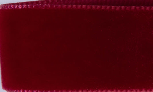 Samtband Dark Red 614 - Dunkelrot