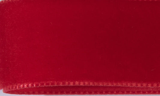 Samtband Rouge 629 - Leuchtendes Couture-Rot