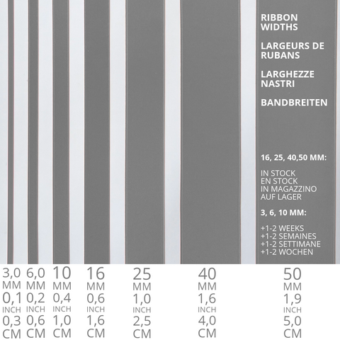 Satinband, Grau, Taubengrau, Hellgrau, 3 mm bis 5 cm Breit. Zum Nähen, für Deko, Floristik, Schmuck. Schweizer Qualität in 100 Farben!
