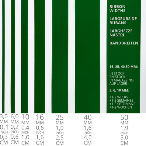 Satinband in Dunkelgrün, Petrol, Olive, Moos in 7 Breiten und 100 Farben. Schweizer Qualität für Schneiderei, Geschenke, Weihnachten, Kränze