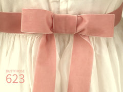 Swiss quality velvet ribbon. 10 shades of pink with a delicately shimmering depth of color in 7 widths. Free of harmful substances.