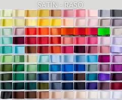 Campioni di colore dei nostri nastri di raso in oltre 100 colori