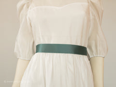 Satin ribbon for bow, belt, dirndl bow. Green, petrol, sage, mint, dark green, 3 widths, 100 colors. Swiss quality