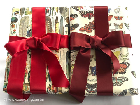 Satinband, Rot, 3 mm bis 5 cm Breite. Schweizer Qualität in 100 Farben für Schneiderei, Dekoration, Kränze, Weihnachten, schöne Geschenke!