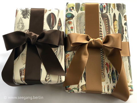 Satinband, Braun in den Breiten: 3mm bis 50mm. Für Schneiderei, Dekoration, Kränze, schöne Geschenke! Schweizer Qualität in 100 Farben, DIY!
