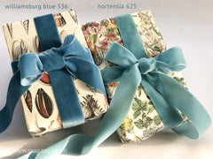 Samtband Navy, Nachtblau, Dunkelblau, Taubenblau. 4 Breiten, 72 Farben in Schweizer Qualität zum Nähen, Borten, Ostern, Blumen, Kränze, Deko