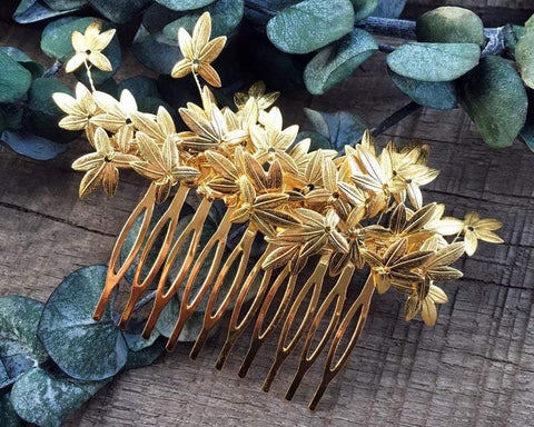 HAIR COMB - BRIDAL JEWELLERY FOR WEDDINGS IN SILVER COLORS THEME © Seegang Berlin