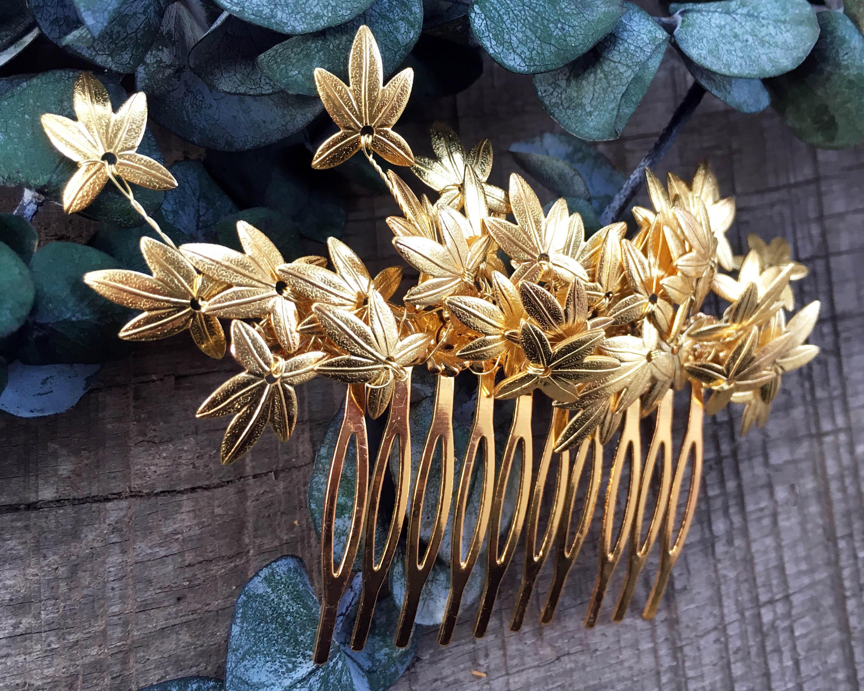 HAIR COMB - BRIDAL JEWELRY FOR FAIRY WOODLAND STYLE HAIRDOS © Seegang Berlin