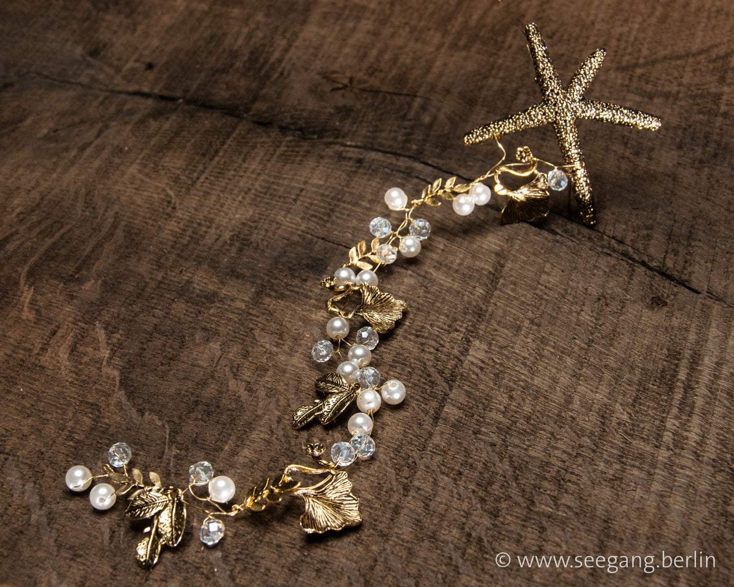 HAIRBAND - BRIDAL JEWELLERY FOR YOUR WEDDING BY THE SEA © Seegang Berlin